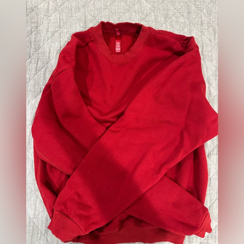 SKIMS cotton fleece crewneck